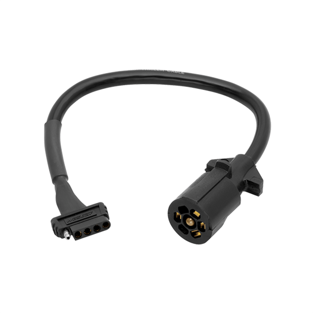 Wesbar 7-Way Blade to 5-Flat Plug Adapter